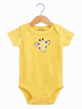 10/$15 Petit Lem Yellow Giraffe Bodysuit Size 3 Months